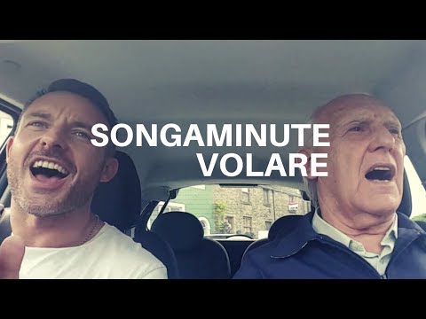Dementia-patient Ted McDermott journeys with son Simon and their dashcam, singing "Volare"