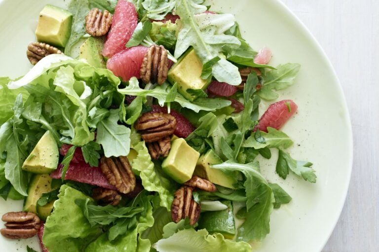 Avocado, Grapefruit Salad with Toasted Georgia Pecans
