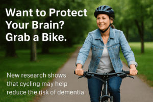 Lady on a bike